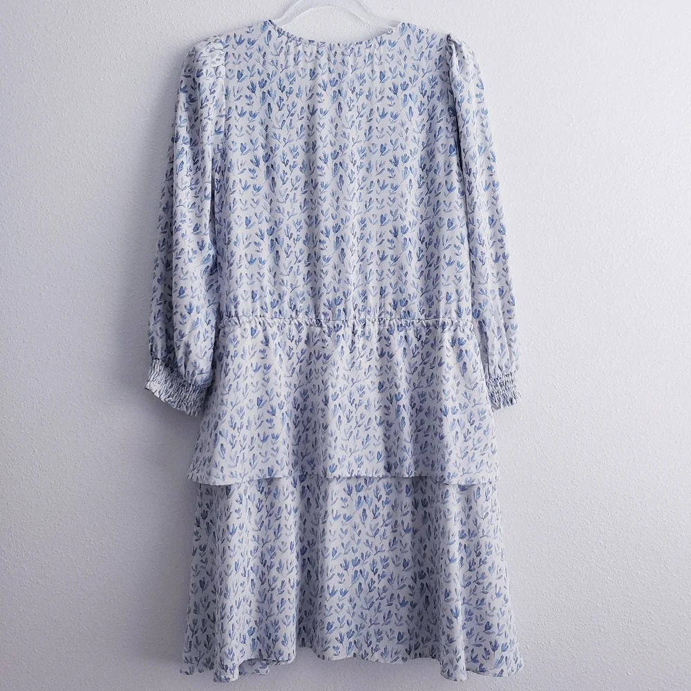 Lucy Paris Long Sleeve Printed Ruffle Mini Dress - Picture 6 of 9